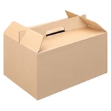 VALIGIETTE PORTA PRANZO THEPACK  24,5x13,5x12,8 CM NATURALE CARTONE A MICROCANALI (100 UNITÀ)