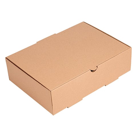 SCATOLE PER PRANZO D'ASPORTO THEPACK  26x18x7 CM NATURALE CARTONE A MICROCANALI (100 UNITÀ)