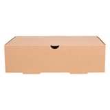 SCATOLE PER PRANZO D'ASPORTO THEPACK  26x18x7 CM NATURALE CARTONE A MICROCANALI (100 UNITÀ)