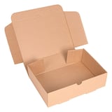 SCATOLE PER PRANZO D'ASPORTO THEPACK  26x18x7 CM NATURALE CARTONE A MICROCANALI (100 UNITÀ)