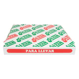 SCATOLA PIZZA   32x32x3,8 CM BIANCO CARTONE A MICROCANALI (100 UNITÀ)