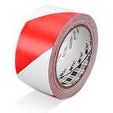 NASTRO DI SEGNALAZIONE   33 M x 5 CM ROSSO/BIANCO VINILE (1 UNITÀ)
