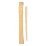 BACCHETTE CINESI IMBUSTATE KRAFT BAMBOO  20 CM NATURALE BAMBÙ (100 UNITÀ)
