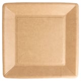 PIATTI QUADRATO LACCATI  255 G/M2 18x18 CM NATURALE CARTONE (400 UNITÀ)