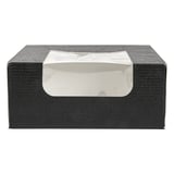 CONTENITORI SUSHI+FINESTRA THEPACK  10x10x4 CM NERO CARTONE NANO-MICRO + OPP (400 UNITÀ)