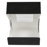 CONTENITORI SUSHI+FINESTRA THEPACK  10x10x4 CM NERO CARTONE NANO-MICRO + OPP (400 UNITÀ)
