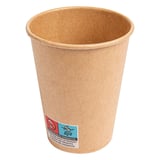 BICCHIERI BEVANDE FREDDE 1 PARETE  270 ML - 9 oz 12PE + 260 + 10PE G/M2 Ø7,8/5,2x9,5 CM MARRONE CARTONE (2500 UNITÀ)