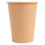 BICCHIERI BEVANDE FREDDE 1 PARETE  270 ML - 9 oz 12PE + 260 + 10PE G/M2 Ø7,8/5,2x9,5 CM MARRONE CARTONE (2500 UNITÀ)
