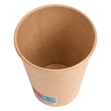 BICCHIERI BEVANDE FREDDE 1 PARETE  270 ML - 9 oz 12PE + 260 + 10PE G/M2 Ø7,8/5,2x9,5 CM MARRONE CARTONE (2500 UNITÀ)