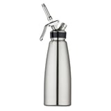 SIFONE PANNA  1 L Ø 9,5x26,5 CM ARGENTO ACCIAIO INOX (1 UNITÀ)