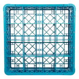 RACK LAVASTOVIGLIE DI 16 SCOMPARTI BICCHIERI   50x50x10 CM BLU PP (1 UNITÀ)