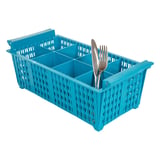 CESTO POSATE SENZA MANIGLIE   42,5x21x15 CM BLU PP (1 UNITÀ)