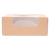 CONTENITORI SUSHI+FINESTRA THEPACK  10x10x4 CM MARRONE CARTONE NANO-MICRO + OPP (400 UNITÀ)