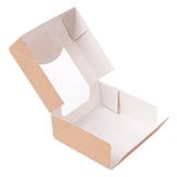 CONTENITORI SUSHI+FINESTRA THEPACK  10x10x4 CM MARRONE CARTONE NANO-MICRO + OPP (400 UNITÀ)