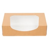 CONTENITORI SUSHI+FINESTRA THEPACK  17,5x12x4,5 CM MARRONE CARTONE NANO-MICRO + OPP (400 UNITÀ)