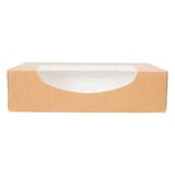 CONTENITORI SUSHI+FINESTRA THEPACK  17,5x12x4,5 CM MARRONE CARTONE NANO-MICRO + OPP (400 UNITÀ)