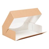 CONTENITORI SUSHI+FINESTRA THEPACK  17,5x12x4,5 CM MARRONE CARTONE NANO-MICRO + OPP (400 UNITÀ)