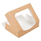 CONTENITORI SUSHI+FINESTRA THEPACK  17,5x12x4,5 CM MARRONE CARTONE NANO-MICRO + OPP (400 UNITÀ)