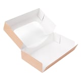 CONTENITORI SUSHI+FINESTRA THEPACK  19,7x12x4,5 CM MARRONE CARTONE NANO-MICRO + OPP (400 UNITÀ)