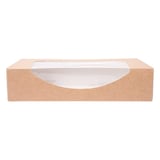CONTENITORI SUSHI+FINESTRA THEPACK  19,7x12x4,5 CM MARRONE CARTONE NANO-MICRO + OPP (400 UNITÀ)