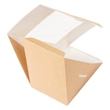 SCATOLE PANINO TRIPLO CON FINESTRA THEPACK  12,4x12,4x8,3 CM NATURALE CARTONE NANO-MICRO + OPP (500 UNITÀ)