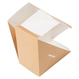 SCATOLE PANINO DOPPIO CON FINESTRA THEPACK  12,4x12,4x7,5 CM NATURALE CARTONE NANO-MICRO + OPP (500 UNITÀ)