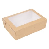 SCATOLE CON FINESTRA THEPACK 1000 ML 12x17x5,5 CM NATURALE CARTONE NANO-MICRO + OPP (200 UNITÀ)