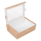 SCATOLE CON FINESTRA THEPACK 1000 ML 12x17x5,5 CM NATURALE CARTONE NANO-MICRO + OPP (200 UNITÀ)