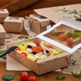SCATOLE CON FINESTRA THEPACK 1470 ML 19,8x14x4,8 CM NATURALE CARTONE NANO-MICRO + OPP (200 UNITÀ)