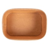 CONTENITORI RETTANGOLARI  750 ML 320 + 26 PE G/M2 17,3x12,3x5,7 CM NATURALE KRAFT (300 UNITÀ)