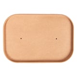 COPERCHI PER CONTENITORI RETTANGOLARI  320 + 30 PE G/M2 17,3x12,3x2 CM NATURALE KRAFT (300 UNITÀ)