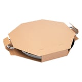 SCATOLA PER PAELLA  370 G/M2 40,5x40,5x5 CM NATURALE CARTONE (100 UNITÀ)