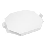 SCATOLA PER PAELLA  360 G/M2 50,5x50,5x5 CM BIANCO CARTONE (100 UNITÀ)
