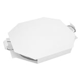 SCATOLA PER PAELLA  360 G/M2 50,5x50,5x5 CM BIANCO CARTONE (100 UNITÀ)