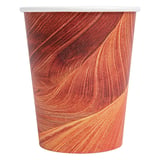 BICCHIERI BEVANDE CALDE 1 PARETE 'ARIZONA' 240 ML 280 + 18 PE G/M2 Ø8/5,6x9,2 CM MARRONE CARTONE (1000 UNITÀ)