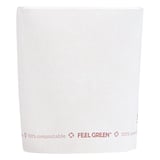 RICIPIENTI MULTIUSO FEEL GREEN 'COMPOSTABLE' 480 ML 325 G/M2 Ø8x9 CM BIANCO CARTONE (600 UNITÀ)