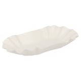 VASSOIO OVALE  320 G/M2 19,5x11x3,2 CM BIANCO CARTONE (1000 UNITÀ)