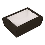 SCATOLE CON FINESTRA THEPACK 1980 ML 19,8x14x6,4 CM NERO CARTONE NANO-MICRO + OPP (150 UNITÀ)