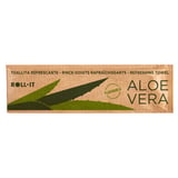 SALVIETTE FLUSHABLE 'ROLL-IT ALOE VERA' 50 G/M2 14,5x4 CM BIANCO CELLULOSA (1280 UNITÀ)