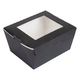 SCATOLE CON FINESTRA THEPACK 780 ML 11,2x9x6,4 CM NERO CARTONE NANO-MICRO + OPP (300 UNITÀ)