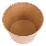 CONTENITORI PER POLLO + COPERCHIO  2550 ML 337 + 18PE G/M2 Ø 18,9/14,7x14,9 CM NATURALE KRAFT (300 UNITÀ)
