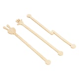 MISCELATORI ASSORTITI BAMBOO  14 CM NATURALE BAMBÙ (100 UNITÀ)
