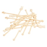 MISCELATORI ASSORTITI BAMBOO  14 CM NATURALE BAMBÙ (100 UNITÀ)