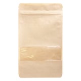 SACCHE CON CHIUSURA ZIP  250 GR 45 + 13 PET + 27 CPP G/M2 13+3,5x22,5 CM NATURALE KRAFT (500 UNITÀ)
