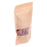 SACCHE CON CHIUSURA ZIP  250 GR 45 + 13 PET + 27 CPP G/M2 13+3,5x22,5 CM NATURALE KRAFT (500 UNITÀ)