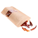 SACCHE CON CHIUSURA ZIP  250 GR 45 + 13 PET + 27 CPP G/M2 13+3,5x22,5 CM NATURALE KRAFT (500 UNITÀ)