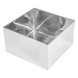 SCATOLA PER BUFFET ARTINOX  12x12x7 CM ARGENTO ACCIAIO INOX (1 UNITÀ)