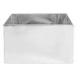 SCATOLA PER BUFFET ARTINOX  12x12x7 CM ARGENTO ACCIAIO INOX (1 UNITÀ)