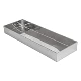 SCATOLA PER BUFFET ARTINOX  38,3x12,3x4 CM ARGENTO ACCIAIO INOX (1 UNITÀ)
