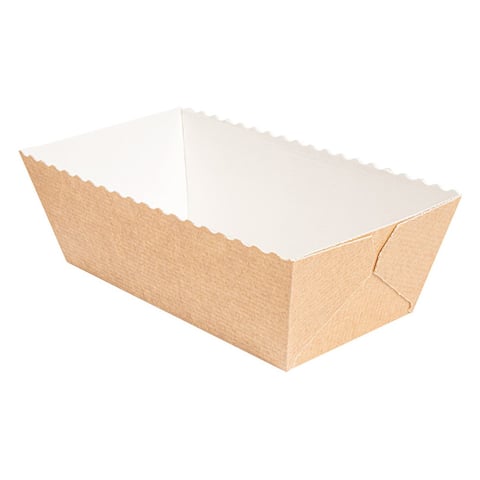 FORME PER COTTURA PASTICCERIA  230 G/M2 16x8x6 CM NATURALE KRAFT (300 UNITÀ)